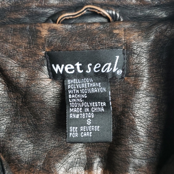 Espresso Faux Leather Jacket - Picture 4 of 5